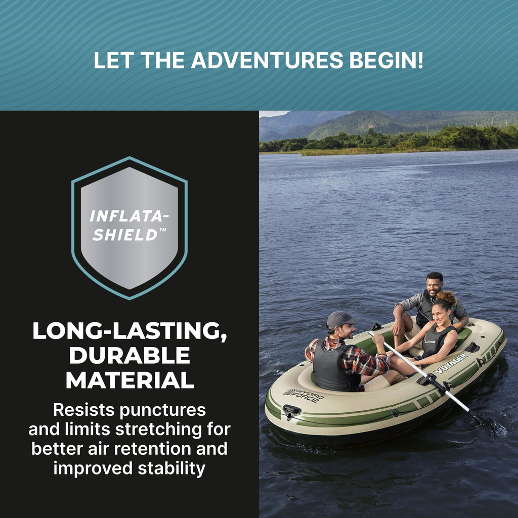 Hydro Force Voyager X3 Inflatable 3-Person Raft Set 9'8"